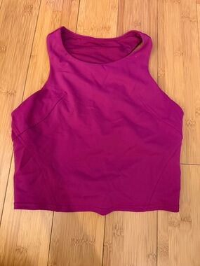 lululemon athletica Magenta High-Neck Crop Tank